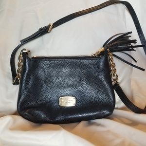 Michael Kors black crossbody w/tassel
